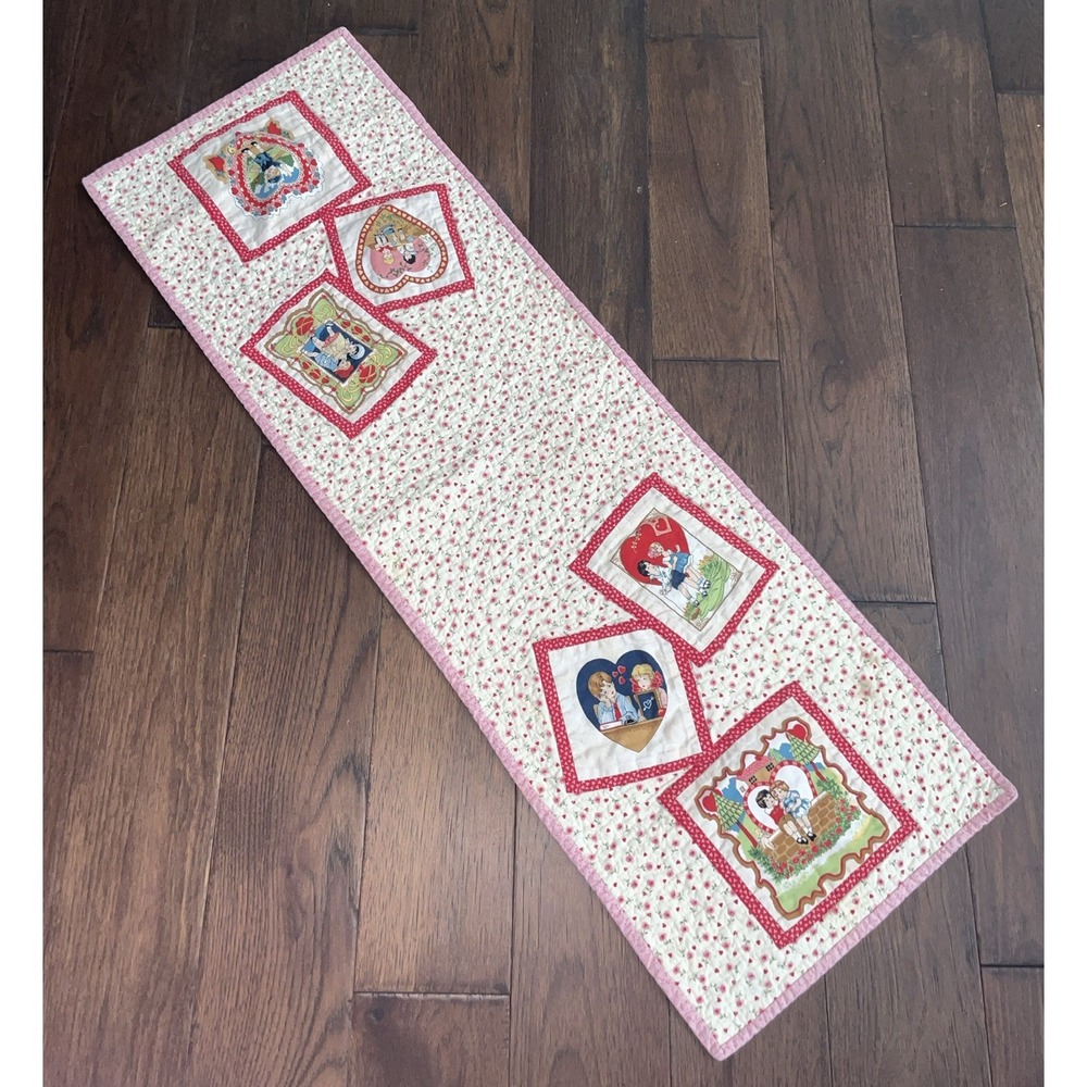 Country/Farmhouse -Quilted-Valentine-Love Table Runner-40.5 X‎ 13